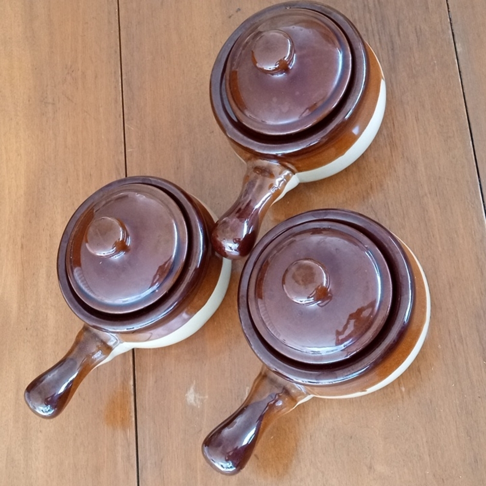 Handled Lidded Crocks